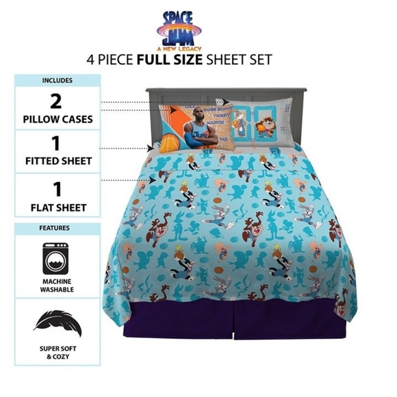 Space Jam Microfiber Sheet Set - Picture 3 of 5